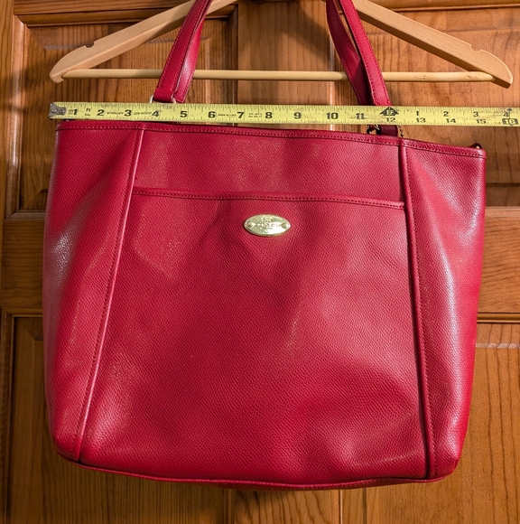 Coach Zip Top Tote in Red - Picture 14 of 16